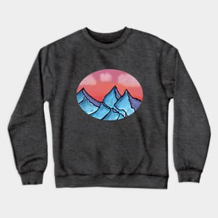 Blue Mountain Sunset Crewneck Sweatshirt